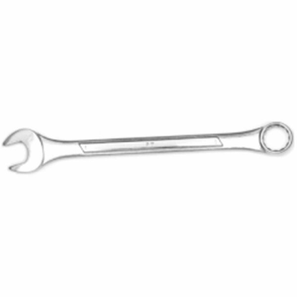 Dendesigns 1 in. with 12 Point Box End, Raised Panel, 12.75 in. Long Chrome Combination Wrench DE2438433
